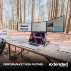 Extended Triple — Elevated Laptop Monitor