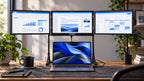 Extended Triple — Elevated Laptop Monitor